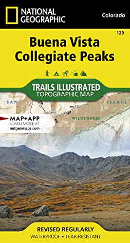Buena Vista, Collegiate Peaks Map (National Geographic Trails Illustrated Map, 129) (9781566953252) by National Geographic Maps