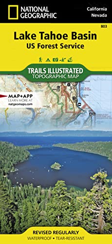 Lake Tahoe Basin [US Forest Service] (National Geographic Trails Illustrated Map (803))