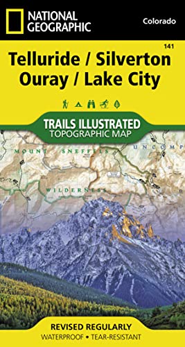 Telluride, Silverton, Ouray, Lake City (National Geographic Trails Illustrated Map)