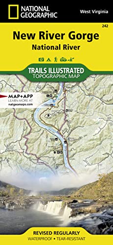 Stock image for New River Gorge National River (National Geographic Trails Illustrated Map, 242) for sale by Books Unplugged