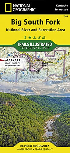 Stock image for Big South Fork National River and Recreation Area (National Geographic Trails Illustrated Map, 241) for sale by BooksRun