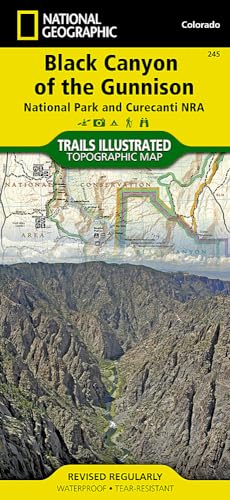 Beispielbild fr Black Canyon of the Gunnison National Park [Curecanti National Recreation Area] (National Geographic Trails Illustrated Map) (National Geographic Trails Illustrated Map, 245) zum Verkauf von BooksRun