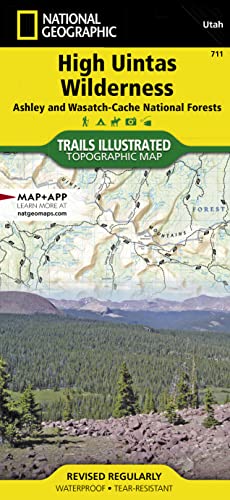 High Uintas Wilderness [Ashley and Wasatch-Cache National Forests] - National Geographic Maps