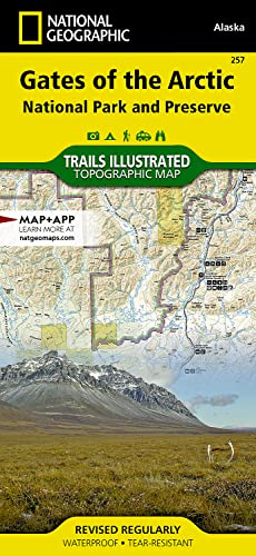 Stock image for Gates of the Arctic National Park and Preserve (National Geographic Trails Illustrated Map, 257) for sale by BooksRun