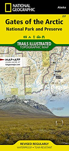 9781566953764: Gates of the Arctic National Park and Preserve Map (National Geographic Trails Illustrated Map, 257)