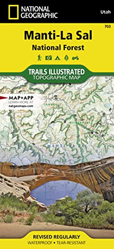 Stock image for National Geographic Trails Illustrated Map Manti La Sal National Forest: Utah for sale by Revaluation Books