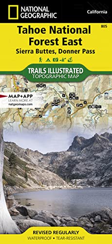 Tahoe National Forest East Map [Sierra Buttes, Donner Pass] (National Geographic Trails Illustrated Map, 805) (9781566953818) by National Geographic Maps