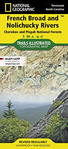 Stock image for National Geographic Trails Illustrated Topographic French Broad and Nolichucky Rivers, Cherokee and Pisgah National Forests: Tennessee, North Carolina for sale by Revaluation Books