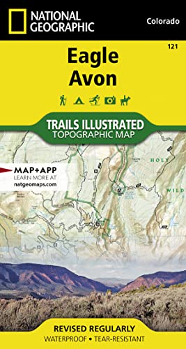 Stock image for Eagle & Avon Area, Colorado - Trails Illustrated Map # 121 (National Geographic Maps: Trails Illustrated) for sale by Ergodebooks