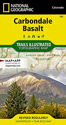 Beispielbild fr Carbondale, Basalt Map: Trails Illustrated (National Geographic Trails Illustrated Map) zum Verkauf von WorldofBooks