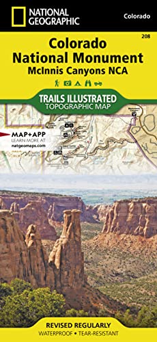 9781566954013: Colorado National Monument Map [McInnis Canyons National Conservation Area] (National Geographic Trails Illustrated Map, 208)