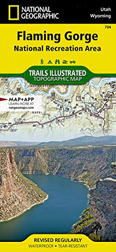 Stock image for Flaming Gorge NRA/ Eastern Uintas, UT 704 (Trails Illustrated) for sale by Ergodebooks