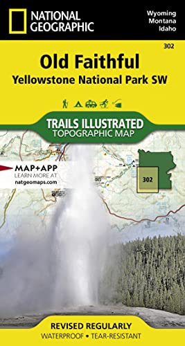 9781566954334: National Geographic Trails Illustrated Map Old Faithful: Yellowstone National Park SW Wyoming / Montana / Idaho, USA
