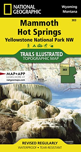 Imagen de archivo de National Geographic Trails Illustrated Map Mammoth Hot Springs, Yellowstone National Park NW Wyoming/Montana a la venta por Revaluation Books