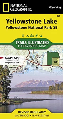 Stock image for Yellowstone Lake: Yellowstone National Park SE Map (National Geographic Trails Illustrated Map, 305) for sale by BooksRun