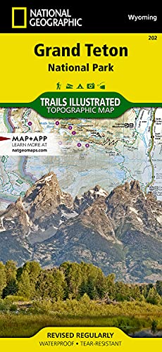 9781566954372: Grand Teton National Park Map (National Geographic Trails Illustrated Map, 202)