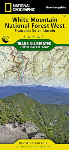 Stock image for White Mountain National Forest West [Franconia Notch, Lincoln] (National Geographic Trails Illustrated Map, 740) for sale by BooksRun