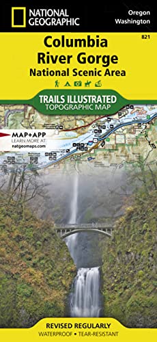 9781566954730: Columbia River Gorge National Scenic Area Map (National Geographic Trails Illustrated Map, 821)