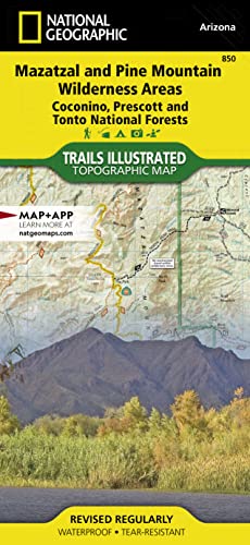 9781566954747: Mazatzal and Pine Mountain Wilderness Areas Map [Coconino, Prescott, and Tonto National Forests] (National Geographic Trails Illustrated Map, 850)