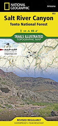 Stock image for Salt River Canyon [Tonto National Forest] (National Geographic Trails Illustrated Map, 853) for sale by KuleliBooks