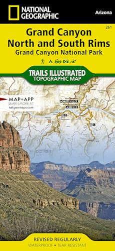 Stock image for Grand Canyon, North and South Rims [Grand Canyon National Park] (National Geographic Trails Illustrated Map) for sale by SecondSale
