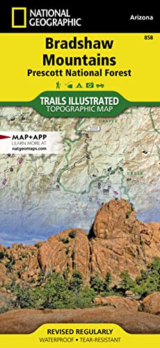 Stock image for Bradshaw Mountains [Prescott National Forest] (National Geographic Trails Illustrated Map, 858) for sale by HPB-Ruby