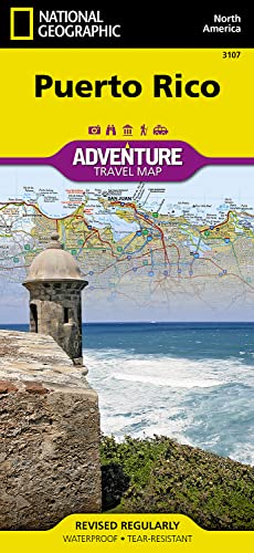 Puerto Rico Map (National Geographic Adventure Map, 3107) (9781566955188) by National Geographic Maps