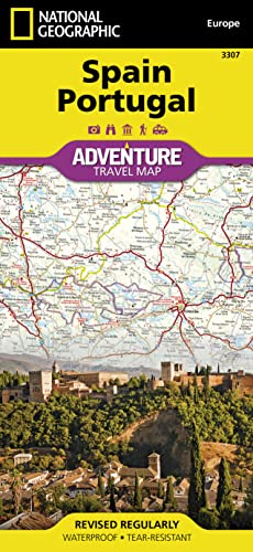 Stock image for Spain and Portugal (National Geographic Adventure Map) for sale by HPB Inc.