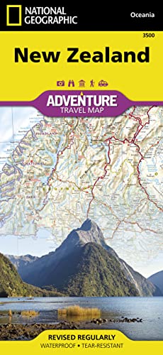 9781566955492: New Zealand Map (National Geographic Adventure Map, 3500)