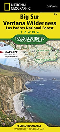 Beispielbild fr National Geographic Big Sur, Ventana Wilderness Los Padres National Forest, California: Trails Illustrated Topographic Map zum Verkauf von Revaluation Books