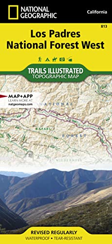 Stock image for Los Padres National Forest West Map (National Geographic Trails Illustrated Map, 813) for sale by HPB-Ruby