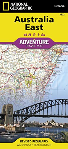 Stock image for Australia, East (Adventure Travel Map) by National Geographic (Adventure Map) for sale by Ergodebooks
