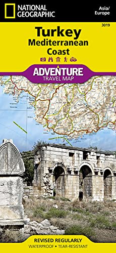 Stock image for Turkey, Mediterranean Coast AdventureMap for sale by Ergodebooks