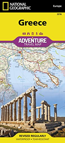 Stock image for Greece AdventureMap (National Geographic Adventure Travel Maps) for sale by Ergodebooks