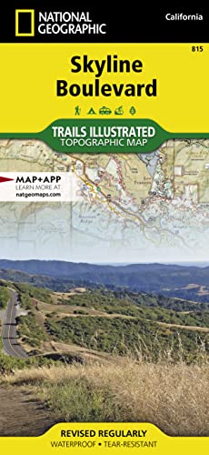 9781566956307: Skyline Boulevard Map (National Geographic Trails Illustrated Map, 815)