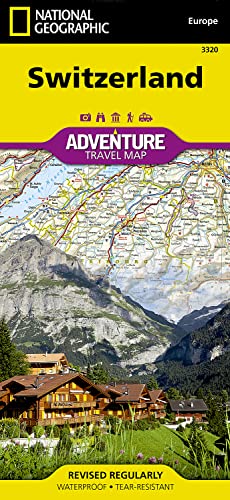 Beispielbild fr Switzerland Map: Travel Maps International Adventure Map (National Geographic Adventure Travel Map: Europe) zum Verkauf von WorldofBooks