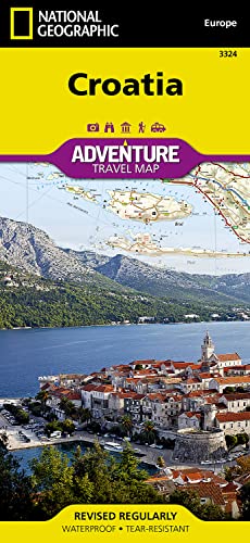 Croatia Map (National Geographic Adventure Map, 3324) (9781566956437) by National Geographic Maps