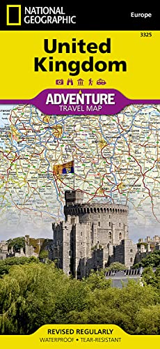 Beispielbild fr United Kingdom Map (National Geographic Adventure Map, 3325) zum Verkauf von BooksRun