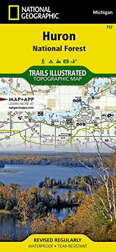 Huron National Forest (National Geographic Trails Illustrated Map, 757) - National Geographic Maps