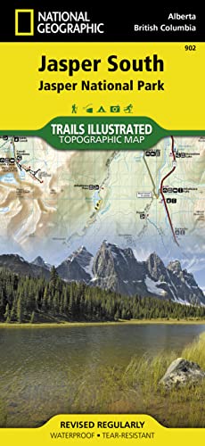 9781566956604: Jasper South Map [Jasper National Park] (National Geographic Trails Illustrated Map, 902)
