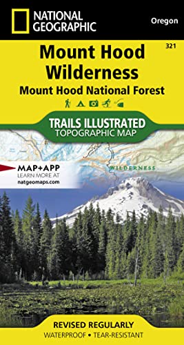 9781566956673: Mount Hood Wilderness Map [Mount Hood National Forest] (National Geographic Trails Illustrated Map, 321)