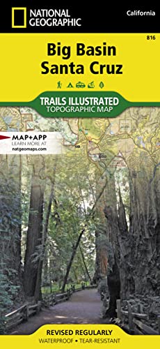 Stock image for Big Basin, Santa Cruz (National Geographic Trails Illustrated Map, 816) for sale by HPB-Diamond