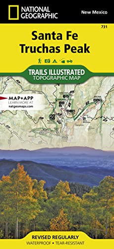 Imagen de archivo de Santa Fe, Truchas Peak Map (National Geographic Trails Illustrated Map, 731) a la venta por BooksRun