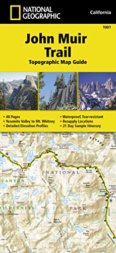 9781566956895: John Muir Trail Topographic Map Guide: National Geographic California: 1001 (National Geographic Trails Illustrated Map)