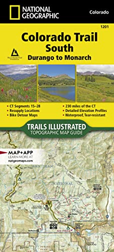 Stock image for Colorado Trail South, Durango to Monarch Map (National Geographic Topographic Map Guide, 1201) for sale by Goodwill of Colorado