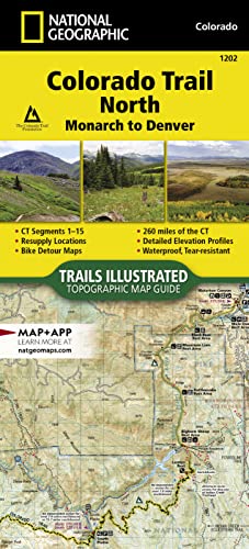 Stock image for Colorado Trail North, Monarch to Denver Map (National Geographic Topographic Map Guide, 1202) for sale by Goodwill of Colorado