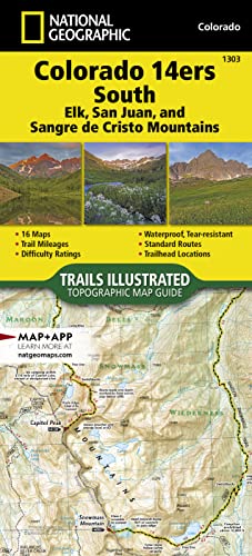 Stock image for Colorado 14Ers South [San Juan, Elk, And Sangre De Cristo Mountains] Adventure Map for sale by Blackwell's