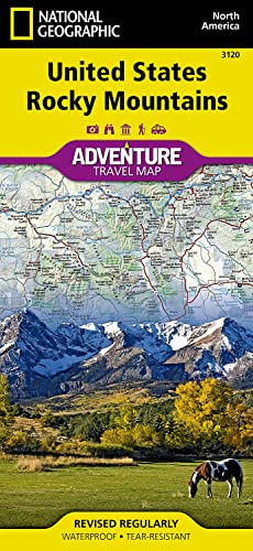 Stock image for United States, Rocky Mountains Adventure Map for sale by Blackwell's