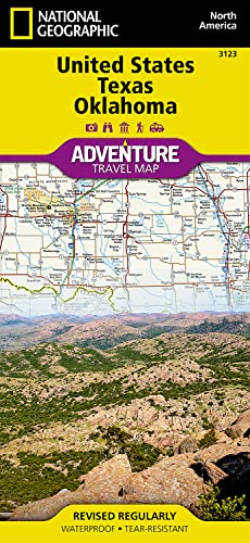 Stock image for United States, Texas And Oklahoma Adventure Map for sale by Blackwell's