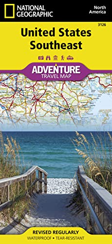 9781566957205: United States, Southeast Map (National Geographic Adventure Map, 3126)